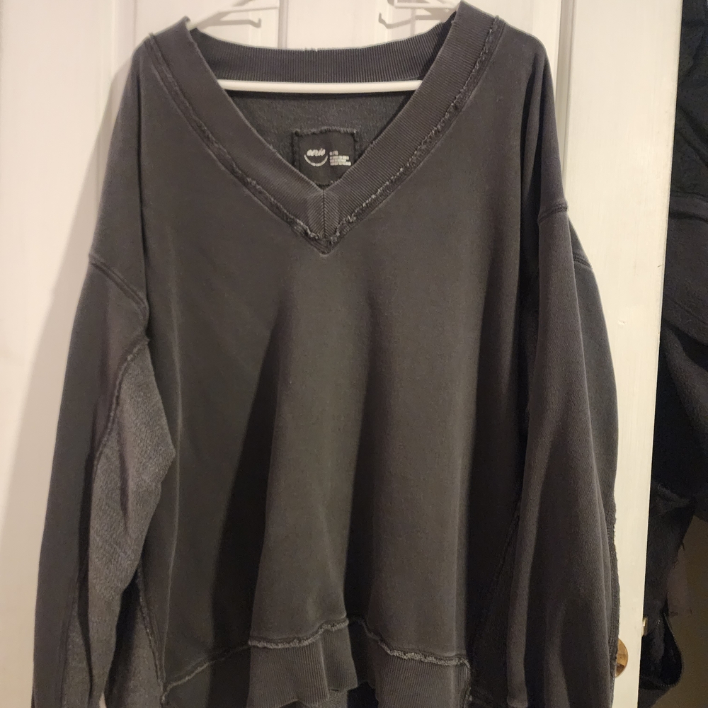 Aerie Charcoal Knit Top